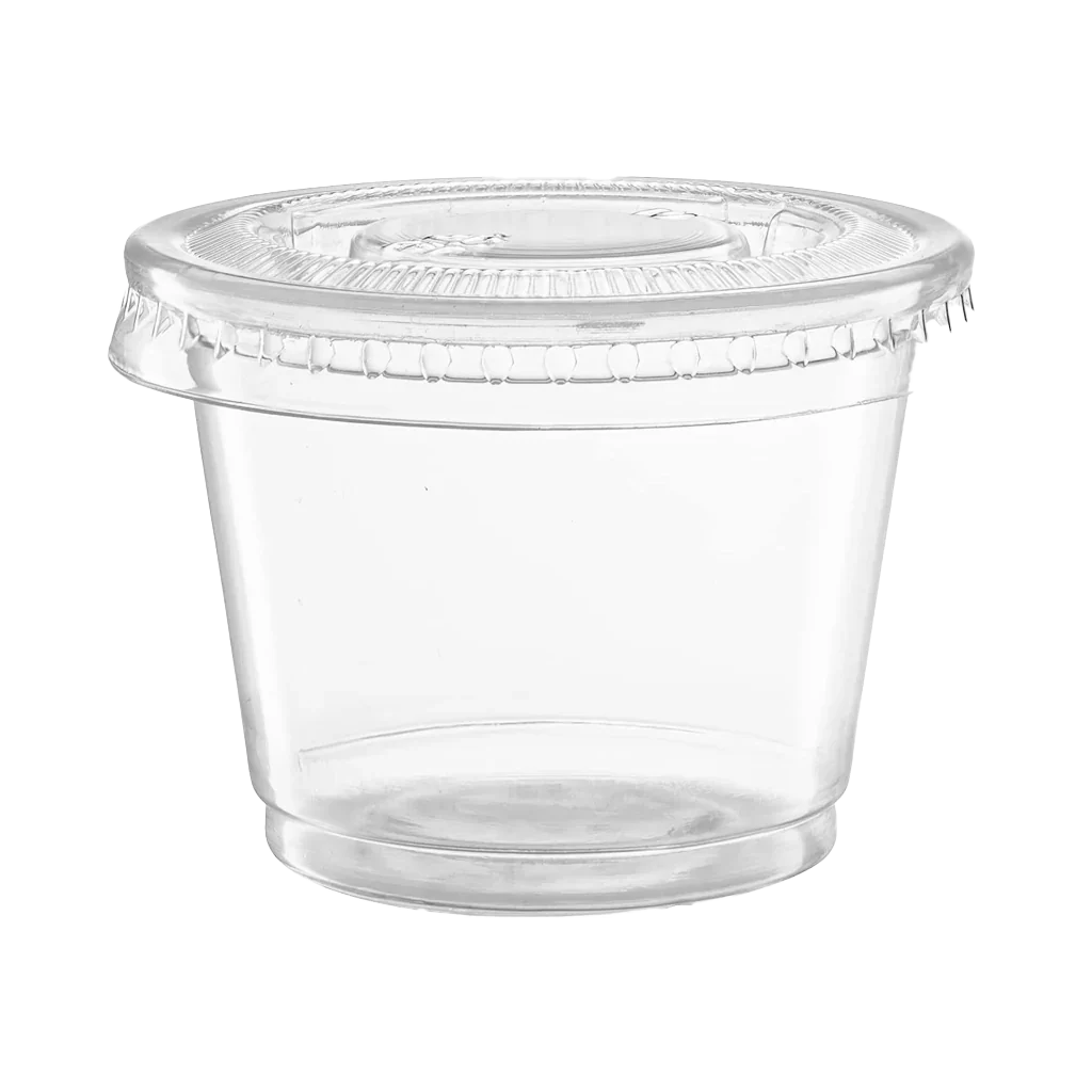 PLA Portion Cup Lids Compostable - 2 oz (2500 ct)