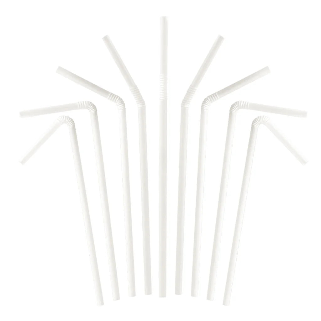 PLA Straws Compostable Wrapped - Straight or Folding (5000 ct)
