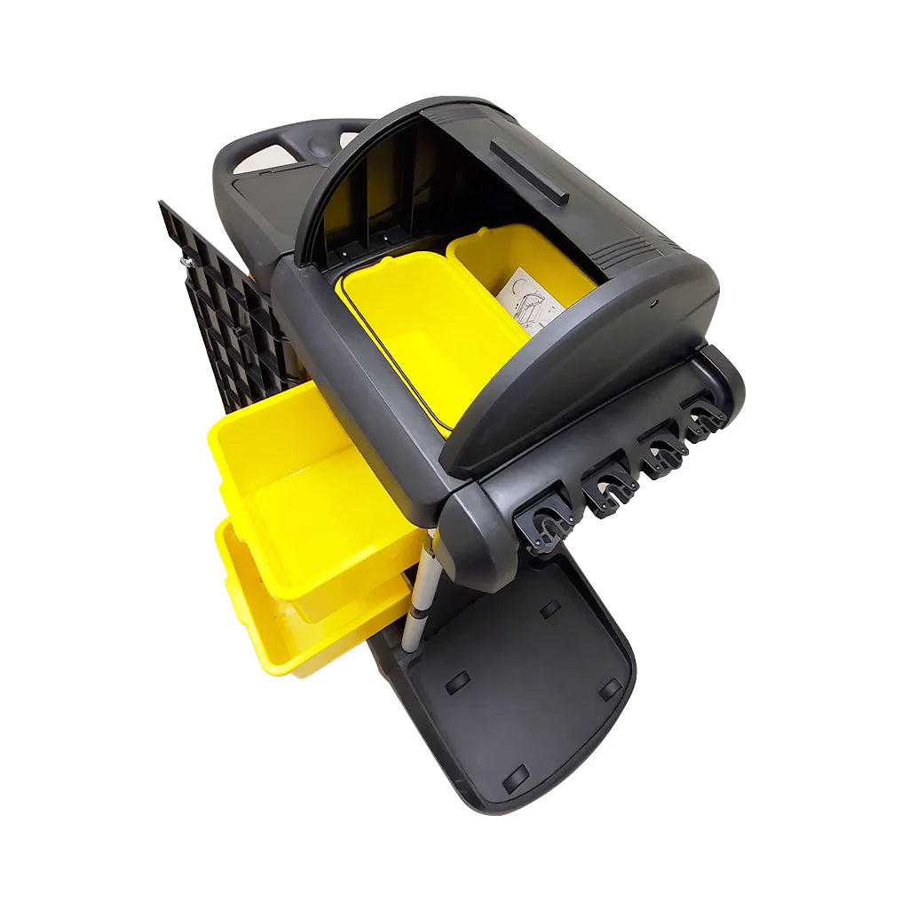 Janitorial Cart with Hood and Lock