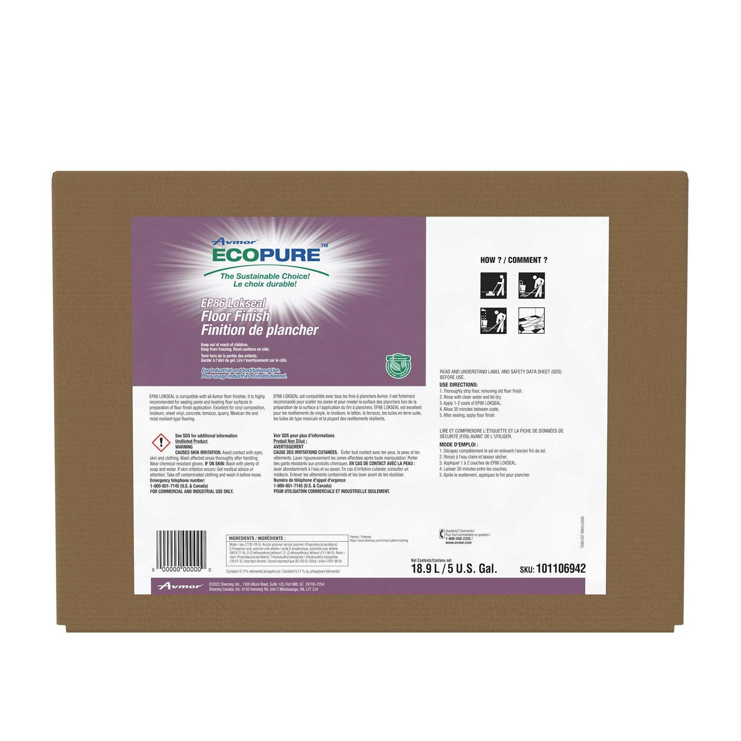 EP86 LOKSEAL Floor Sealer (1 x 5gal)