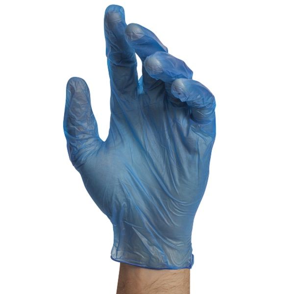 Stellar Blue Vinyl Disposable Gloves - Size: Small (100 per box) [SPECIAL PRICE]