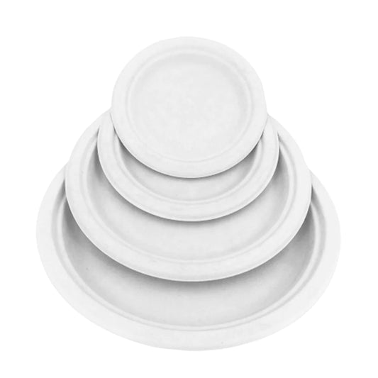 Compostable Plates, White