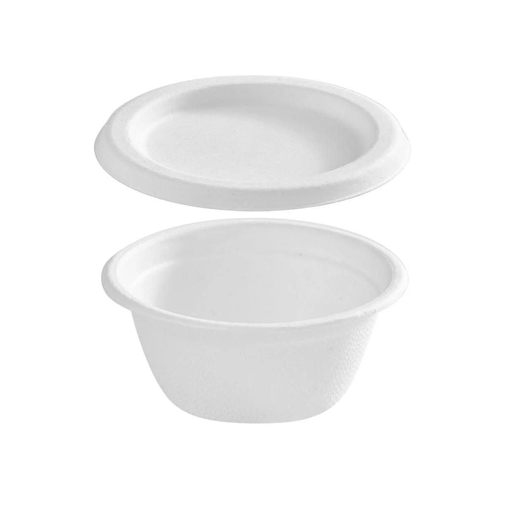 Portion Cups Bagasse Compostable - White (2000 ct)