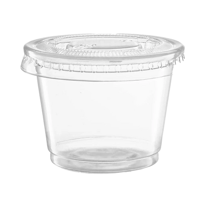 PLA Portion Cup Lids Compostable - 2 oz (2500 ct)