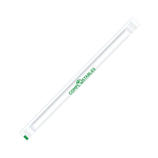 Wrapped Paper Straws, 7.75” (5000 ct)