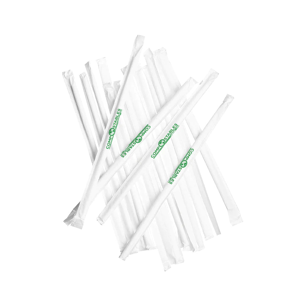 Wrapped Paper Straws, 7.75” (5000 ct)