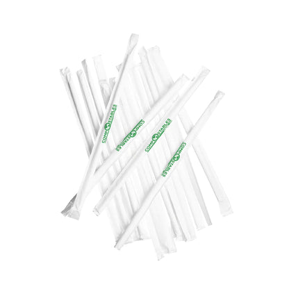 Wrapped Paper Straws, 7.75” (5000 ct)