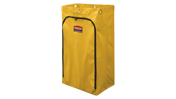 24 G Janitorial Cleaning Cart Vinyl Bag – Traditional, Yellow